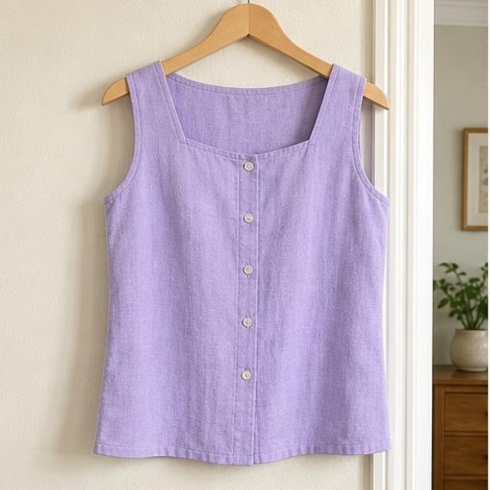 Lilac Smocked Top